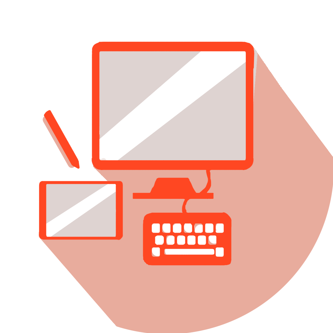 icon with digital devices